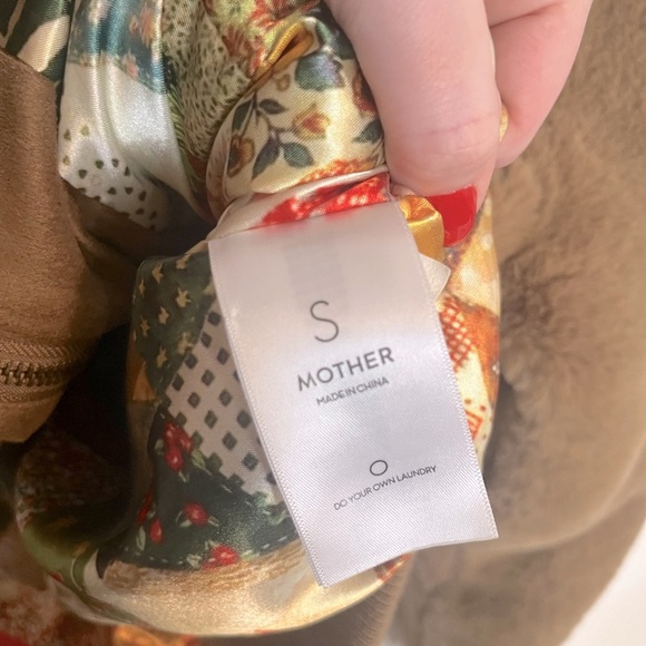 MOTHER Tan and Cream Bomber Jacket - Picture 14 of 16